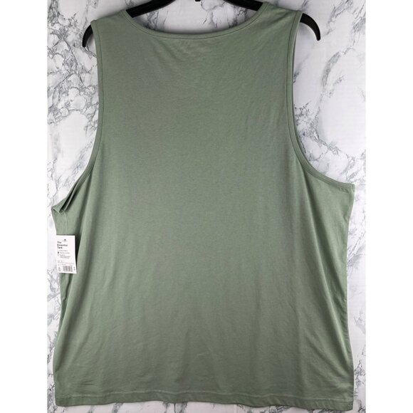 Sonoma Mens XXL Essential Green Tank Top 60% Cotton 40% Polyester Stretch Fabric - Picture 2 of 8